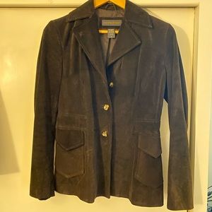 Brown Suede Jacket. Sized Medium. Banana Republic